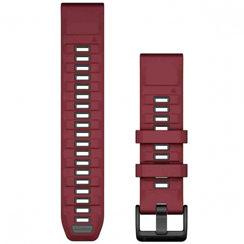 Bracelet QuickFit 22 mm Marsala/Graphite Silicone - Garmin