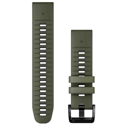 Bracelet QuickFit, 22mm, Silicone, Vert Moss / Graphite - Garmin