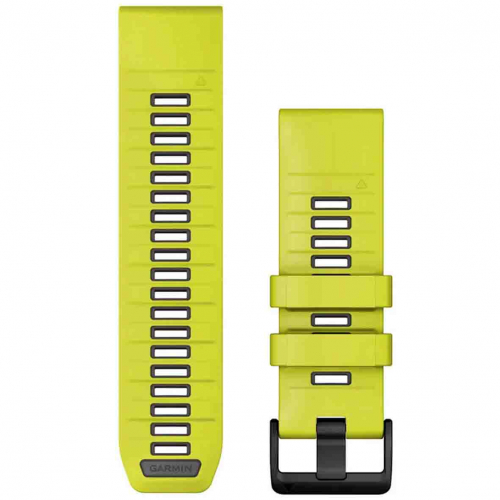 Bracelet QuickFit 26 mm Amp Yellow/Graphite Silicone - Garmin