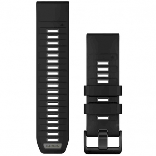 Bracelet QuickFit 26 mm Black/Pebble Gray Silicone - Garmin