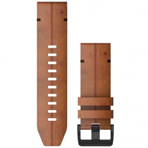 Bracelet QuickFit 26 mm - Cuir Marron- Garmin