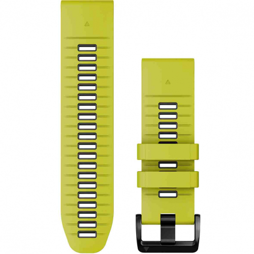 Bracelet QuickFit�, 26mm, Silicone, Jaune / Graphite - Garmin