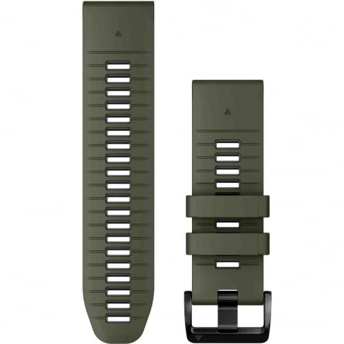 Bracelet QuickFit, 26mm, Silicone, Vert Moss / Graphite - Garmin