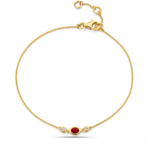 Bracelet Rubis et diamants