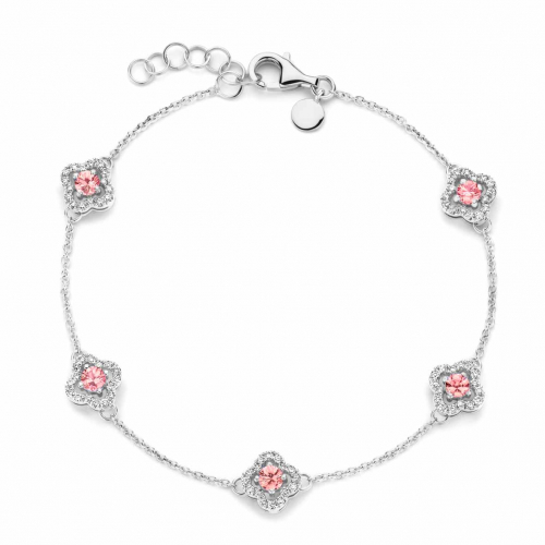 Bracelet saphir rose et diamants - One More