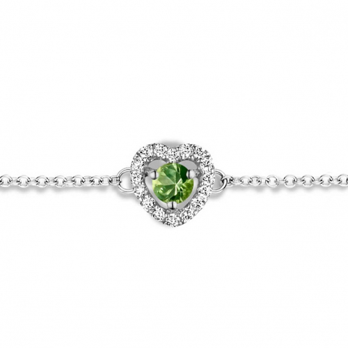 Bracelet Saphir Vert et Diamants- One More 