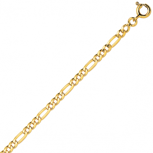Chaine en or 9 carats maille Alterne ultra-plate 3mm