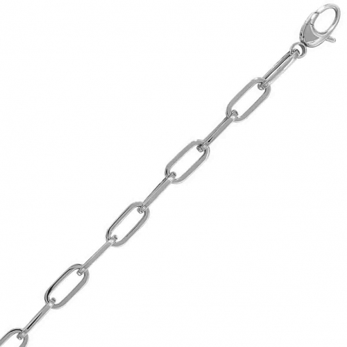 Chaine en or blanc Fantaisie 5mm