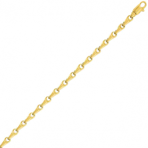 Chaine en or jaune Fantaisie 3mm