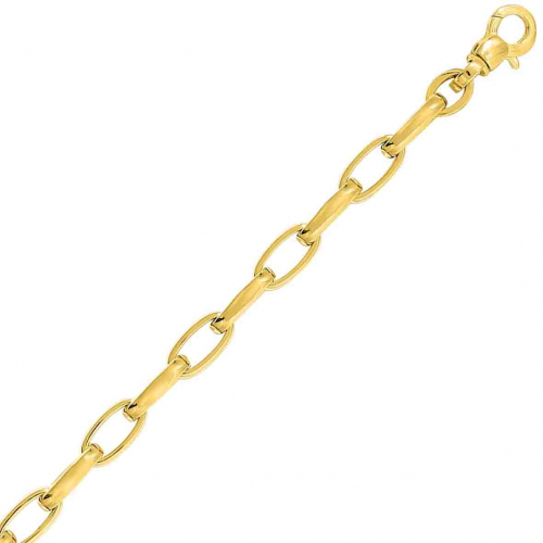 Chaine en or jaune Fantaisie 6mm
