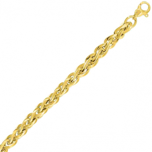 Chaine en or jaune Fantaisie 6mm