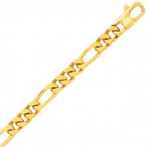 Chaine en or maille Alternée 5 mm