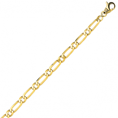 Chaine en or maille Altern�e ultra-plate 4mm