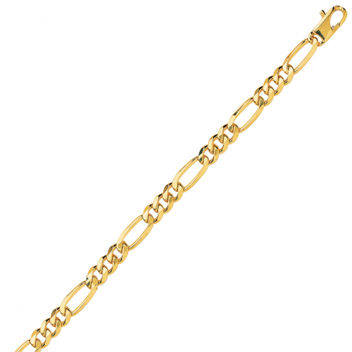 Chaine en or maille Altern�e ultra-plate 5mm