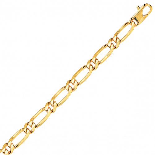 Chaine en or maille Alterne ultra-plate 6mm