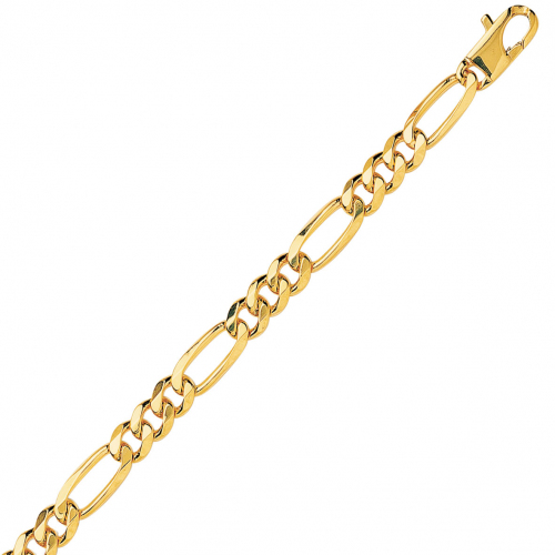 Chaine en or maille Altern�e ultra-plate 6mm