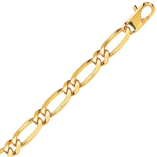 Chaine en or maille Altern�e ultra-plate 7mm