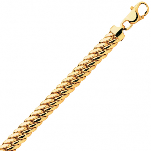 Chaine en or maille Anglaise 7 mm