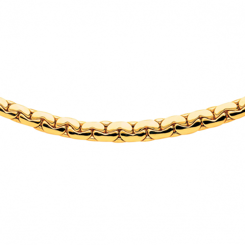 Chaine en or maille Haricot 5.5 mm 