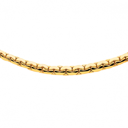 Chaine en or maille Haricot 5 mm