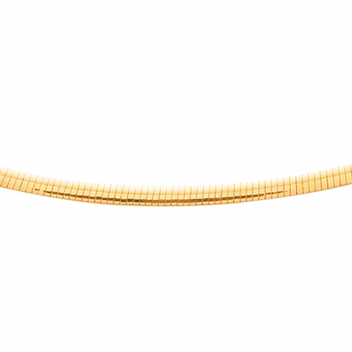 Collier or omga bicolore 3 mm