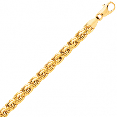 Chaine en or Maille S droite de 5.5 mm