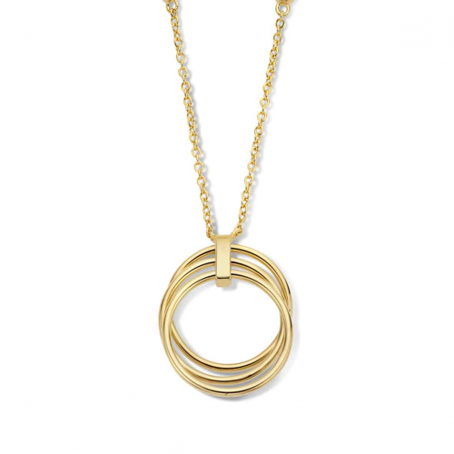 Chane et pendentif Argent plaqu or Zirconium - Naiomy