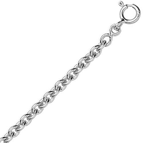 Cha�ne or maille for�at ronde 9 carats