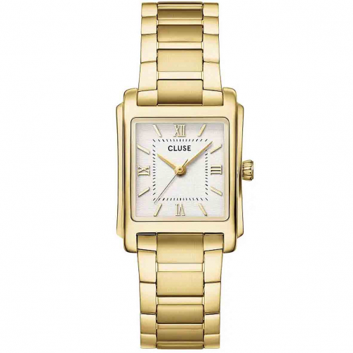 Cluse Angl�e Watch Steel - White - Gold Colour