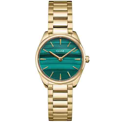 Cluse Froce Mini Steel - Green & Gold