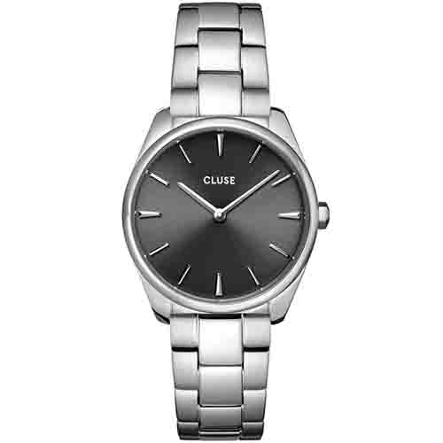 Cluse F�roce Petite Steel Dark Grey, Silver Colour