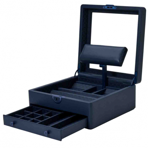 Coffret Montre et bijoux Earth Watch Stand Box Wolf 1834 - Midnight Blue