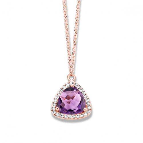 Collier amthyste et diamants- One More