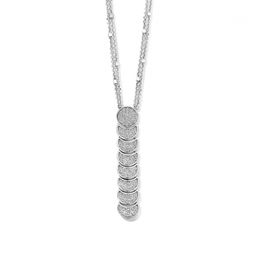 Collier Argent avec oxyde de zirconium - Naiomy