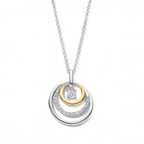 Collier Argent bicolore serti d'oxydes - Naiomy