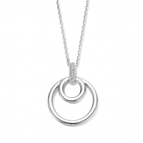 Collier Argent pavage Zirconium - Naiomy 