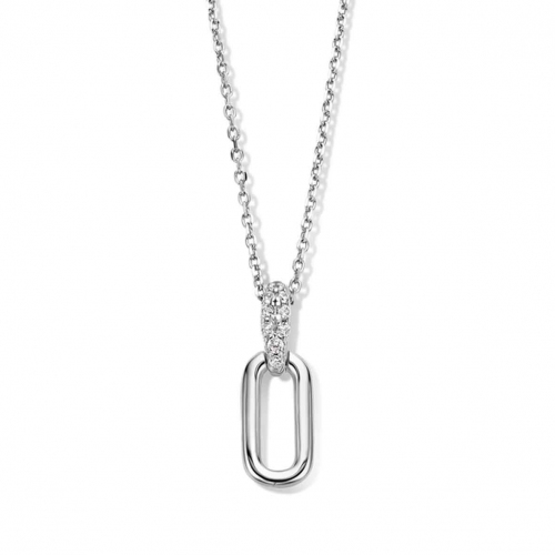 Collier Argent pavage Zirconium - Naiomy 