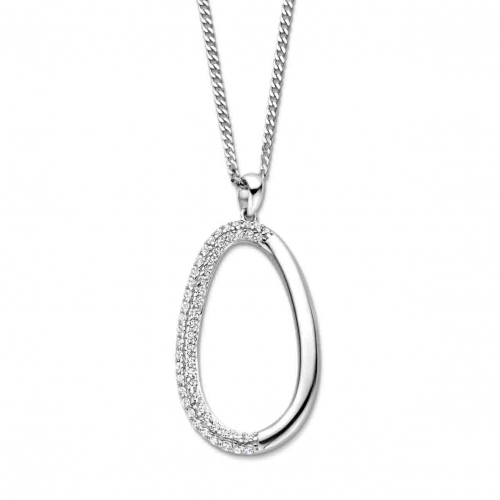 Collier argent - pendentif oxydes - Naiomy