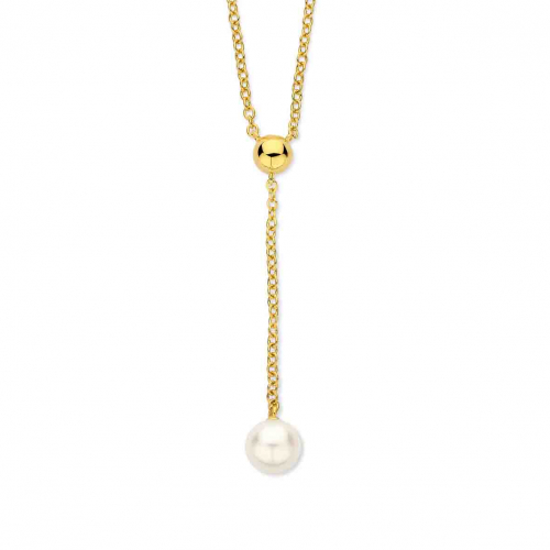 Collier Argent pendentif perle - Naiomy