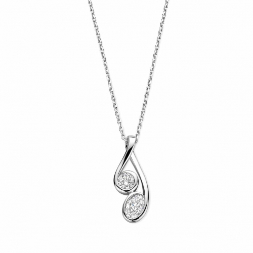 Collier Argent Serti d'oxydes - Naiomy