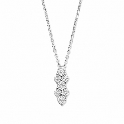 Collier Argent Serti d'oxydes  - Naiomy