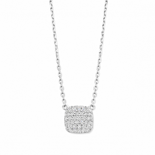 Collier Argent Serti d'oxydes - Naiomy