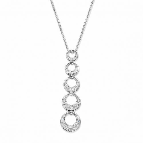 Collier Argent Serti d'oxydes  - Naiomy