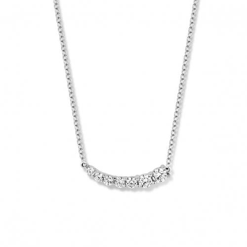 Collier Argent serti de Zirconium - Naiomy
