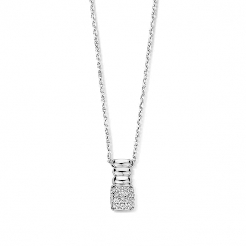 Collier Argent serti de zirconium - Naiomy