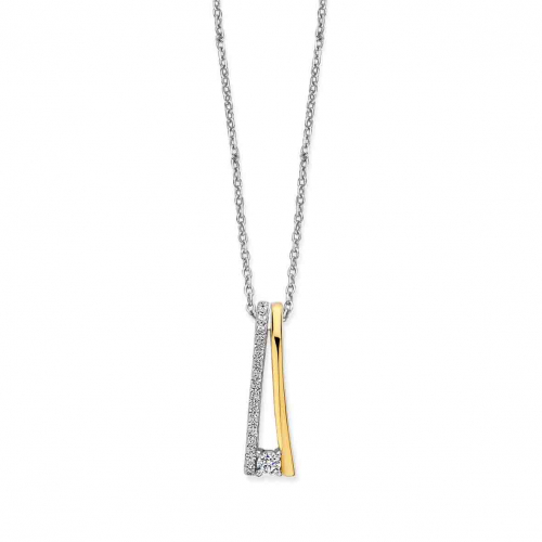 Collier Argent serti de zirconium - Naiomy