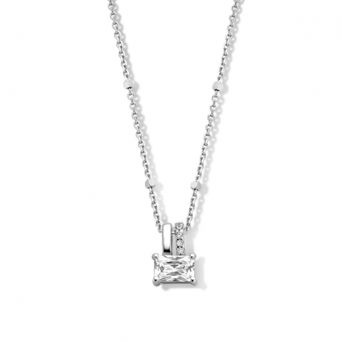 Collier Argent serti de Zirconium - Naiomy Moments