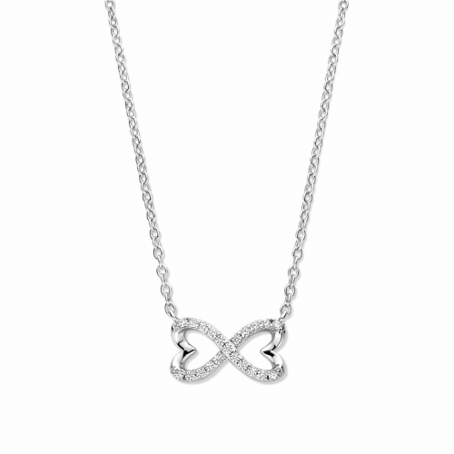 Collier argent signe infini et oxydes - Naiomy