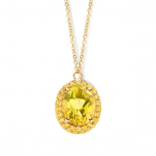 Collier citrine et saphir jaune- One More