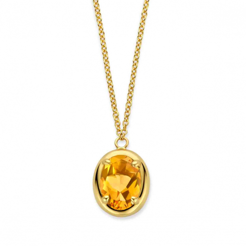 Collier citrine orange- One More
